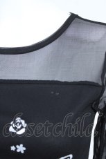 画像3: MR / 蝶ptシースルーカットソー  黒 Y-26-05-21-101-PU-TO-SZ-ZY (3)