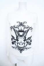 画像1: MR / 蝶ptシースルーカットソー  白 Y-26-05-21-102-PU-TO-SZ-ZY (1)
