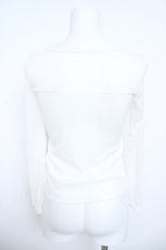 画像2: MR / 蝶ptシースルーカットソー  白 Y-26-05-21-102-PU-TO-SZ-ZY (2)