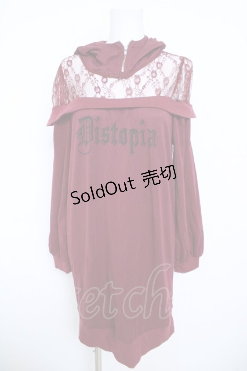 画像1: Jamie エーエヌケー / レース切替カットワンピース M ボルドー Y-26-05-21-103-LO-OP-SZ-ZY (1)
