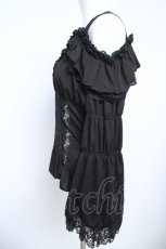 画像3: Ozz oneste / 薔薇刺繍オフショルトップス  黒 Y-26-05-21-105-OO-TO-SZ-ZY (3)
