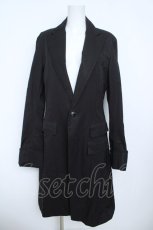 画像1: BPN FOR MEN / バックプリーツロングジャケット M 黒 Y-26-05-21-110-GO-JA-SZ-ZY (1)