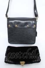 画像2: axes femme / 2WAYファーバッグ  黒 Y-26-05-21-013-AX-BG-SZ-ZY (2)