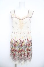画像1: axes femme /裾刺繍コンビネゾン M ベージュ Y-26-05-21-118-AX-OP-SZ-ZY (1)