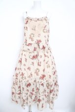 画像1: axes femme / ミュシャキャミソールワンピース  ベージュ Y-26-05-21-119-AX-OP-AS-ZY (1)