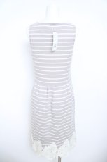 画像2: axes femme / ボーダーカットチュニ M グレー Y-26-05-21-121-AX-OP-SZ-ZY (2)