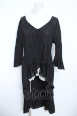 画像1: axes femme / ベルト付イレヘムカーデ  黒 Y-26-05-21-127-AX-TO-SZ-ZY (1)