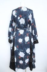 画像2: axes femme NOSTALGIE / 刺繍襟花柄ワンピース M 黒 Y-26-05-21-133-AX-OP-SZ-ZY (2)