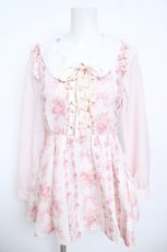 画像1: LIZ LISA / リボン柄トップス 0 ピンク Y-26-05-21-139-LO-TO-SZ-ZY (1)