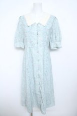 画像1: F i.n.t / パステルフラワー柄クレリックワンピース F ミント Y-26-05-21-146-CA-OP-SZ-ZY (1)