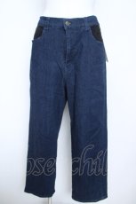 画像1: axes femme / フラッシャー付デニムパンツ L インディゴ Y-26-05-21-159-AX-PA-SZ-ZY (1)