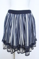 画像1: axes femme / チュール重ねシルエット柄スカート M 紺 Y-26-05-21-163-AX-SK-SZ-ZY (1)
