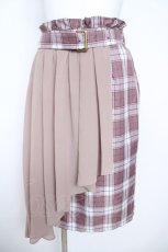 画像1: axes femme / シフォン重ねミドルスカート  ピンク Y-26-05-21-167-AX-SK-AS-ZY (1)