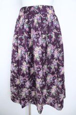 画像1: axes femme / バックティアードスカート  ワイン Y-26-05-21-168-AX-SK-AS-ZY (1)