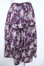 画像2: axes femme / バックティアードスカート  ワイン Y-26-05-21-168-AX-SK-AS-ZY (2)