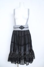 画像1: axes femme POETIQUE / サス付きシフォン重ねスカート  黒 Y-26-05-21-178-AX-SK-SZ-ZY (1)
