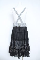 画像2: axes femme POETIQUE / サス付きシフォン重ねスカート  黒 Y-26-05-21-178-AX-SK-SZ-ZY (2)