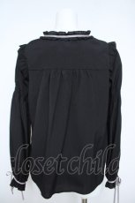 画像2: axes femme POETIQUE / はしごレースブラウス  黒 Y-26-05-21-029-AX-BL-SZ-ZY (2)