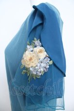 画像3: axes femme / 袖花刺繍リブプルオーバー  ブルー Y-26-05-21-042-AX-TO-SZ-ZY (3)