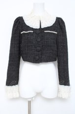 画像1: Me roir / タックカラーツイードジャケット M 黒 Y-26-05-23-044-LO-JA-TE-ZY (1)