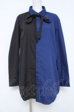 画像1: JURY BLACK / バイカラーシャツ  紺×黒 Y-26-05-23-050-PU-BL-SZ-ZY (1)