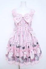 画像1: Angelic Pretty / Princess Puppyティアードジャンパースカート  ピンク Y-26-05-23-057-AP-OP-AS-ZY (1)