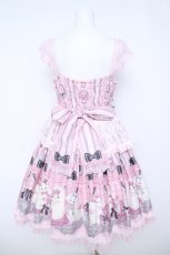 画像2: Angelic Pretty / Princess Puppyティアードジャンパースカート  ピンク Y-26-05-23-057-AP-OP-AS-ZY (2)