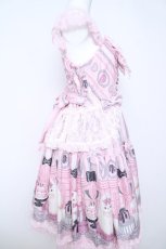 画像5: Angelic Pretty / Princess Puppyティアードジャンパースカート  ピンク Y-26-05-23-057-AP-OP-AS-ZY (5)