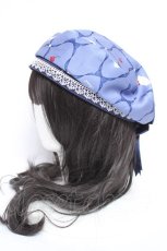 画像2: Amavel / Sweet Whipプリントベレー帽  ネイビー Y-26-05-23-005-CA-AC-SA-ZY (2)