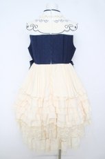 画像2: Doll Paradise / 燕刺繍中華ワンピース 1 紺 Y-26-05-23-062-LO-OP-SZ-ZY (2)
