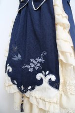 画像4: Doll Paradise / 燕刺繍中華ワンピース 1 紺 Y-26-05-23-062-LO-OP-SZ-ZY (4)
