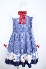 画像1: Amavel / Sweet Whipプリントワンピース  ネイビー Y-26-05-23-076-CA-OP-SA-ZY (1)