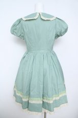 画像2: Mademoiselle Pearl（海外ロリータブランド） / 葡萄刺繍半袖ワンピース M グリーン Y-26-05-23-086-LO-OP-SA-ZY (2)