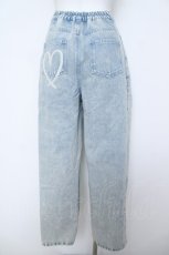 画像2: CHIP CLIP / サイドレースデニムパンツ S ブルー Y-26-05-23-111-LO-PA-TE-ZY (2)