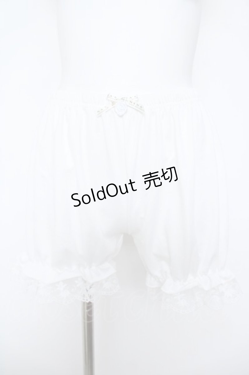画像1: m petit by misako / NINA'S コラボドロワーズ M~L 白 Y-26-05-23-112-LO-PA-SA-ZY (1)