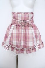画像1: Princess Melody / パールハートチェックスカパン  ピンクチェック Y-26-05-23-118-LO-PA-SA-ZY (1)