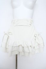 画像1: Re Amour / フリルリボンスカート F ホワイト Y-26-05-23-120-LO-SK-TE-ZY (1)