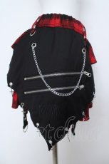 画像3: REFLEM / フリルティアードスカート F ブラック×レッド Y-26-05-23-121-PU-SK-SZ-ZY (3)