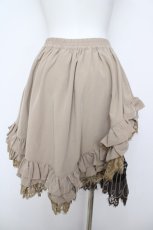 画像2: Grove Deer / チェーンデザイン&サイドダブルベルトスカート L ブラウン Y-26-05-23-125-LO-SK-SA-ZY (2)