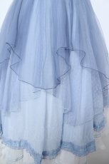 画像3: Peony如梦Lolita / ドットチュールスカート M 青Ｘ白 Y-26-05-23-126-LO-JA-SA-ZY (3)