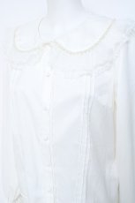 画像3: Honey Cinnamon / パール襟長袖ブラウス  白 Y-26-05-23-019-LO-BL-SA-ZY (3)
