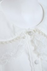 画像4: Honey Cinnamon / パール襟長袖ブラウス  白 Y-26-05-23-019-LO-BL-SA-ZY (4)