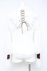 画像3: Grove Deer / ハイネックブラウス M 白 Y-26-05-23-026-LO-BL-SA-ZY (3)