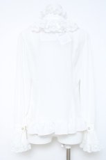 画像3: AND ROMEO / リボンブローチ付きブラウス  白 Y-26-05-23-027-LO-BL-SA-ZY (3)