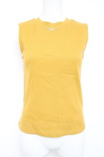 axes femme / ビジューデザインタンクトップ イエロー Y-26-05-26-036