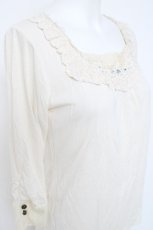 画像3: axes femme / ビジュー付きカットソー  生成り Y-26-05-26-039-AX-TO-SZ-ZY (3)