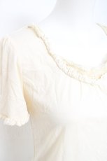 画像3: axes femme / 裾レース半袖カットソー  生成り Y-26-05-26-040-AX-TO-SZ-ZY (3)