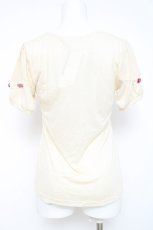 画像2: axes femme / プチローズ半袖プルオーバー  紺 Y-26-05-26-043-AX-TO-SZ-ZY (2)