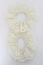 画像2: m petit by misako / お袖とめシュシュ  中白 Y-26-05-26-005-LO-ZA-SZ-ZY (2)