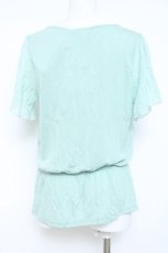画像2: axes femme / ラメドットプリント半袖プルオーバー  サックス Y-26-05-26-055-AX-TO-SZ-ZY (2)